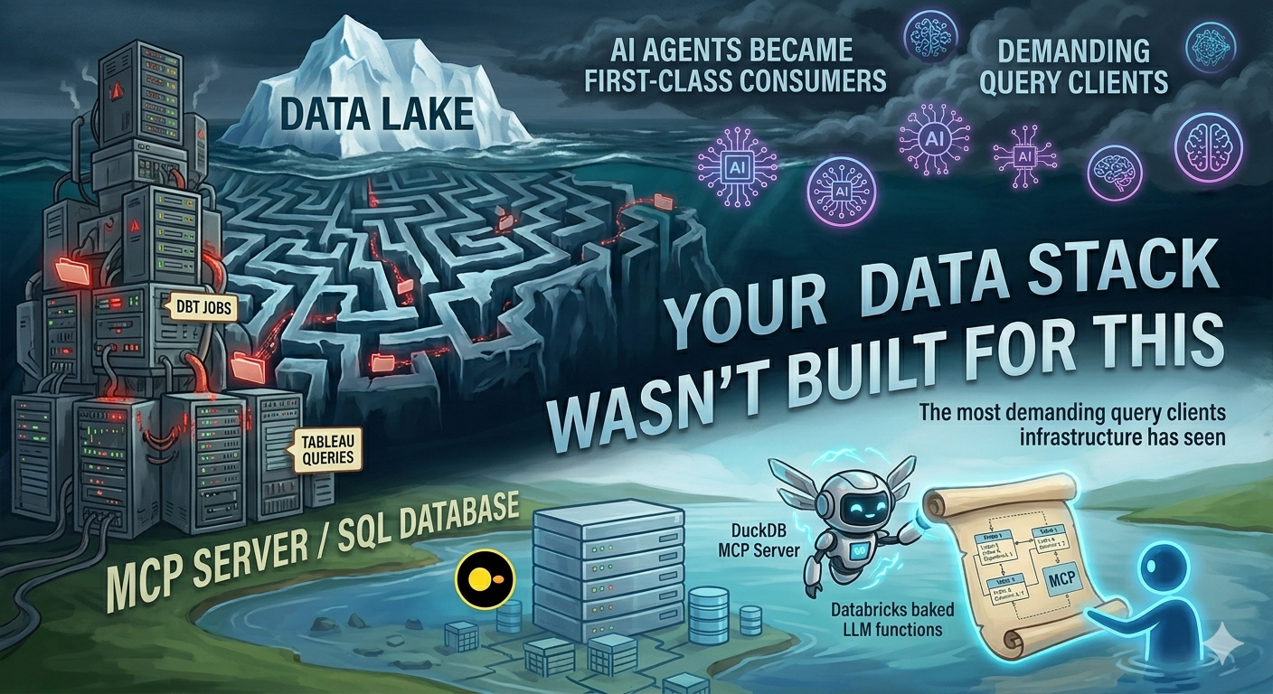 Your Data Stack Wasn't Built for This: Architecting for AI Agents