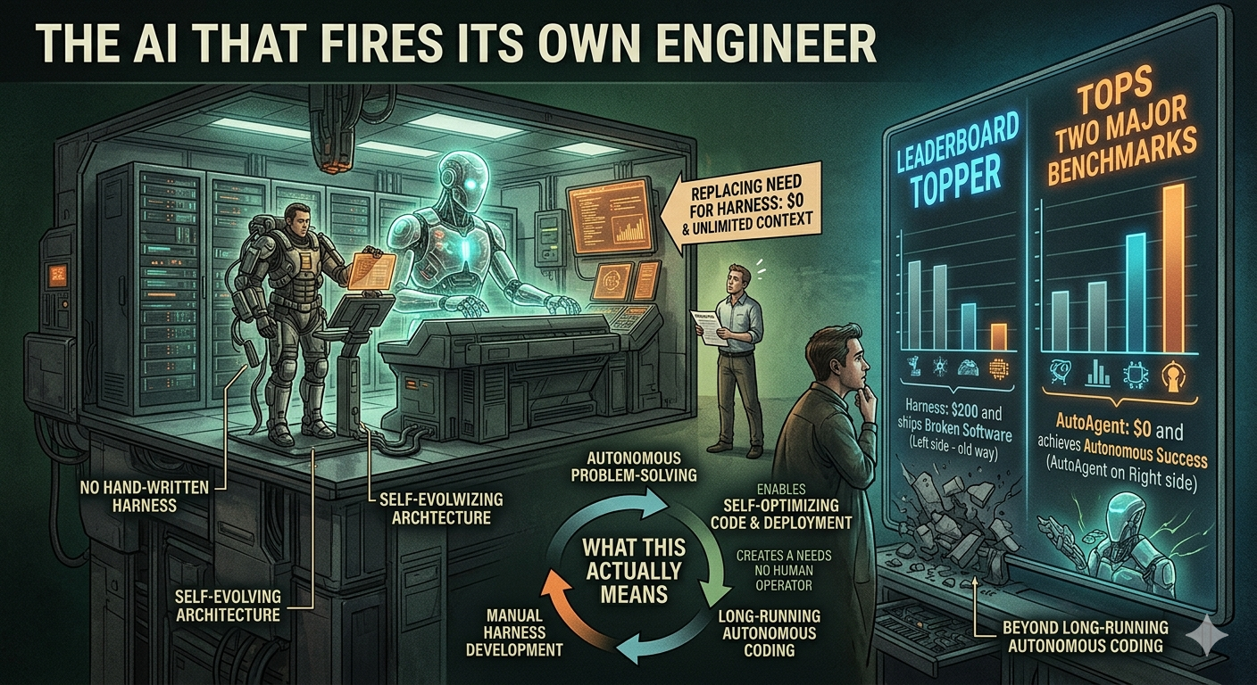 AutoAgent: The AI That Engineers Its Own Harness and Tops Benchmarks