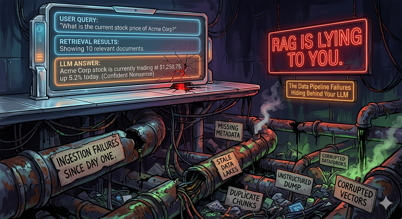 RAG Is Lying to You: The Data Pipeline Failures Hiding Behind Your LLM